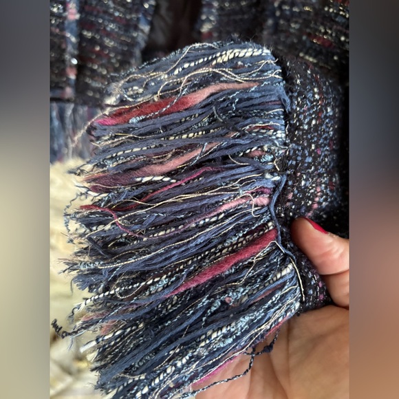 Zara Tweed Fringe Hem Blazer - Picture 16 of 17